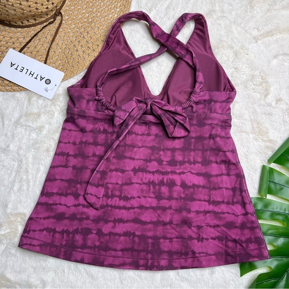 Athleta Plunge Printed Tie Dye Tankini Top - Picture 7 of 7